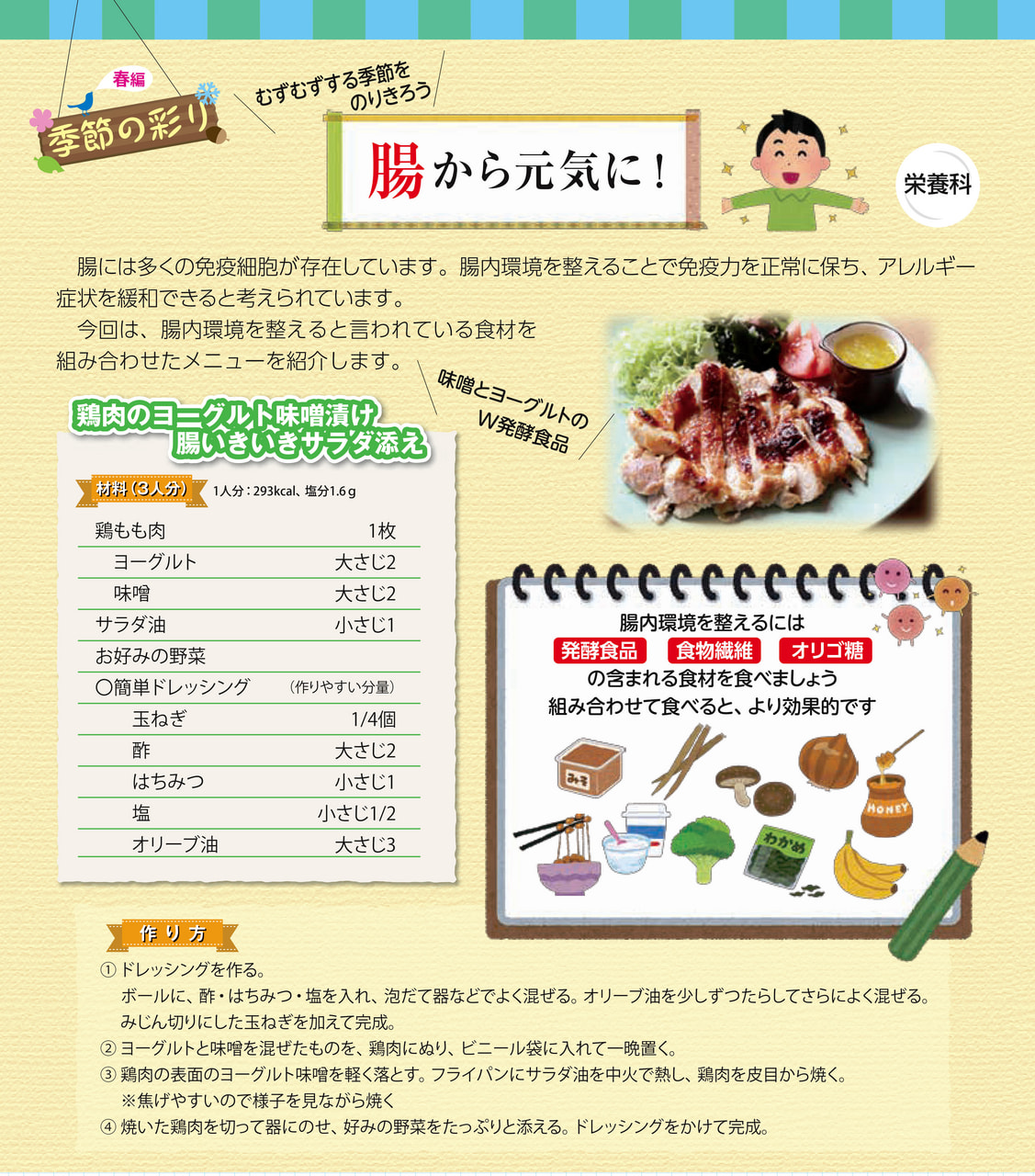 季節の彩り「春・腸から元気に!発酵食品」